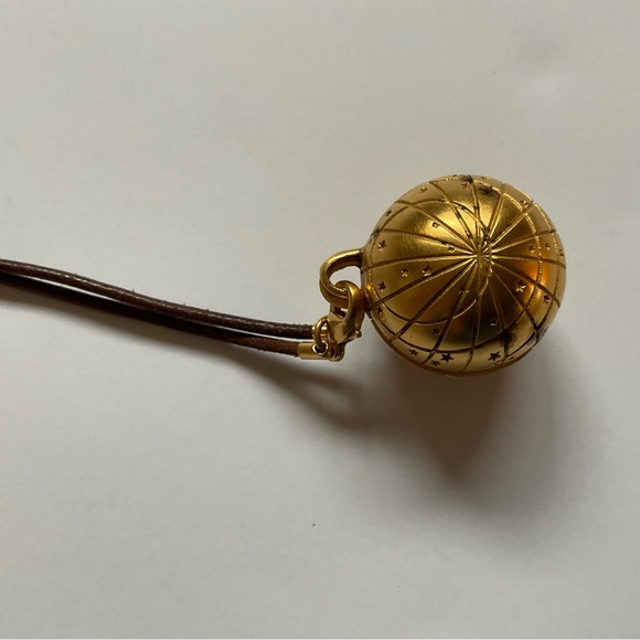 Authentic Hermes Limited Edition Zodiac Globe Pendant Locket In Gold Tone - Picture 6 of 14